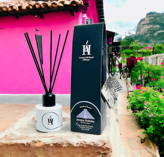 MEXICO Citrus Citrus Reed Diffuser: Luxury Home Scent, Long Lasting, refreshing Taquilla Cocktail