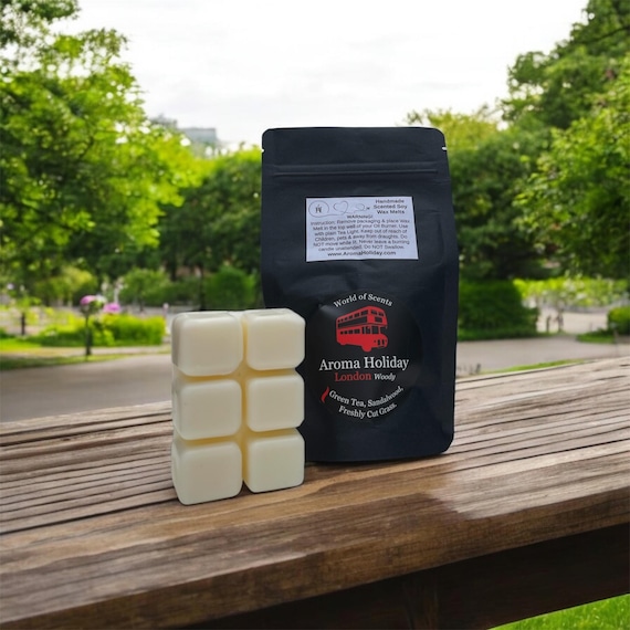 London Scented Soy Wax Melts: Green Tea, Sandalwood, Fresh Cut Grass