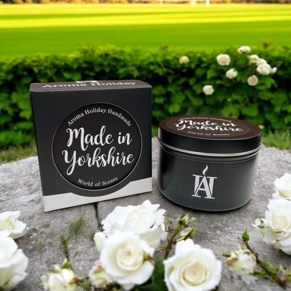 Yorkshire Scented Soy Candle: Tea, Rose & Sandalwood