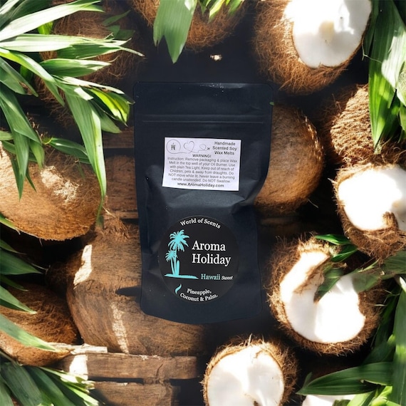 HAWAII Scented Soy Wax Melt Pack, Tropical Sweet, Anniversary, House Warming, Home Fragrance Gift