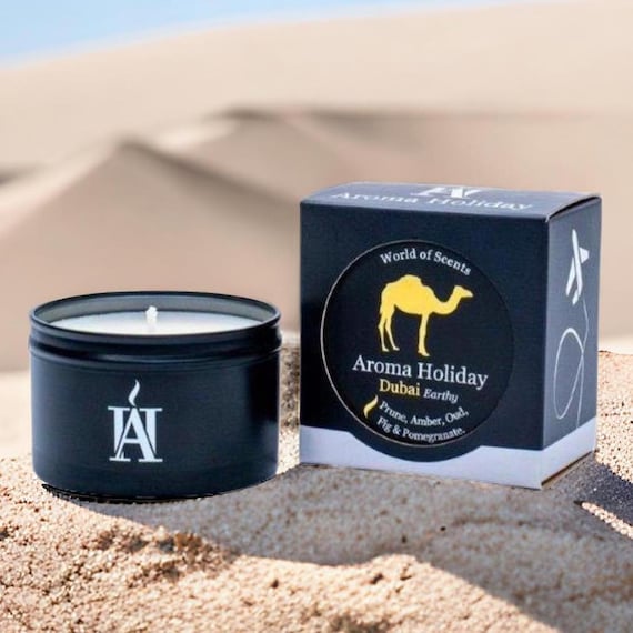Dubai Scented Soy Candle: Rich OUD Home Fragrance Gift