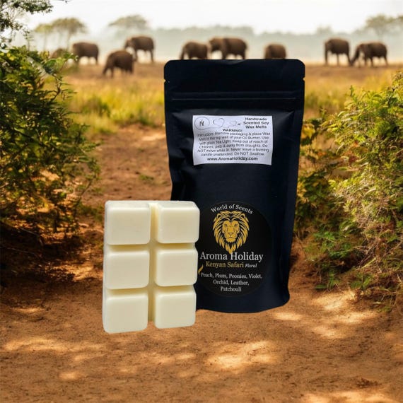Kenya Scented Soy Wax Melt: Floral Safari Home Fragrance