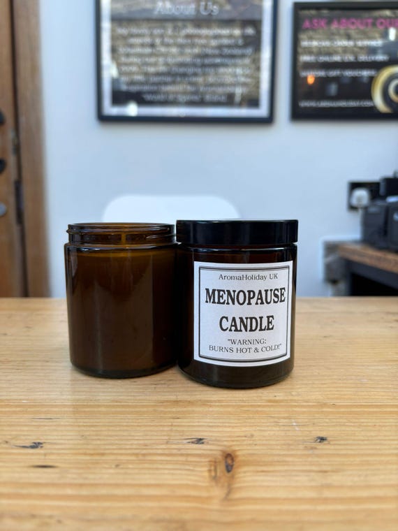 Menopause Candle | Funny Citrus Soy Wax Gift, UK Made