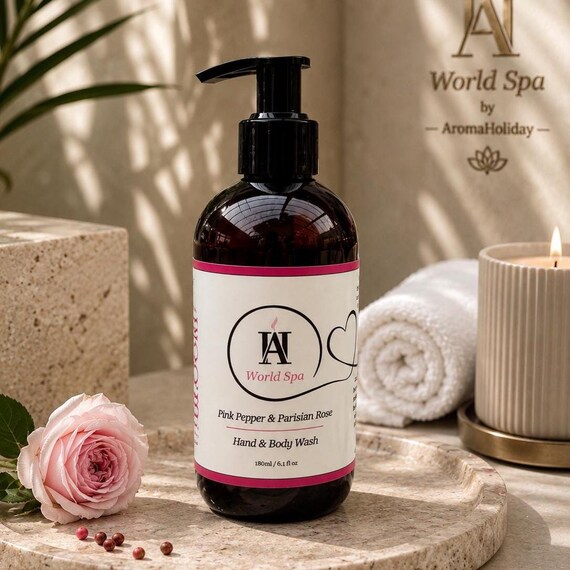 World SPA Parisian Pink Pepper Rose Hand and Body Lotion – Vegan Floral Moisturising Skincare