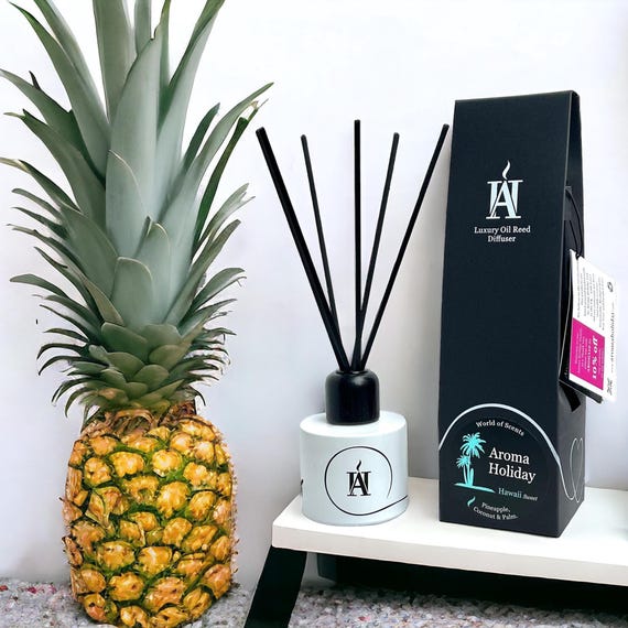 HAWAII, USA Sweet Citrus Reed Diffuser: Luxury Home Scent, Long Lasting, sunny paradise.