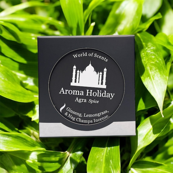 Agra Spice Scented Soy Candle: Lemongrass & Nag Champa