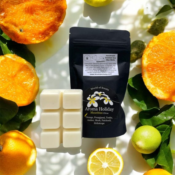 Mauritius Scented Wax Melts: Tropical Citrus Soy Wax