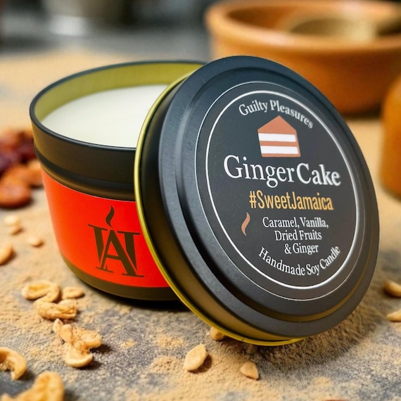 Cake Scented Soy Candle: Rich Fruits, Ginger & Vanilla Home Christmas Fragrance