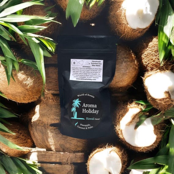 Hawaii Scented Soy Wax Melts, Pineapple Coconut Palm, 2-Pack