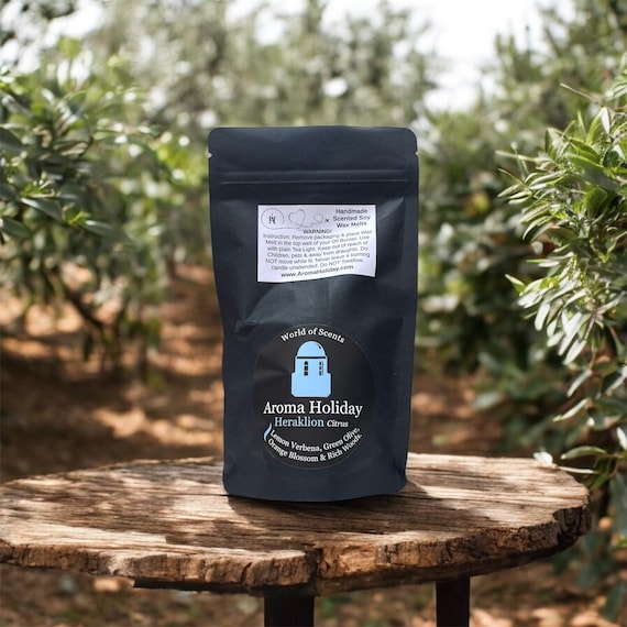 Heraklion Scented Soy Wax Melt Pack: Summery Citrus Home Fragrance