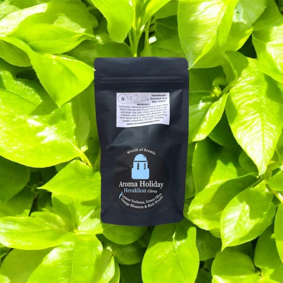 Heraklion Citrus Soy Wax Melt 2-Pack: Mediterranean Home Fragrance