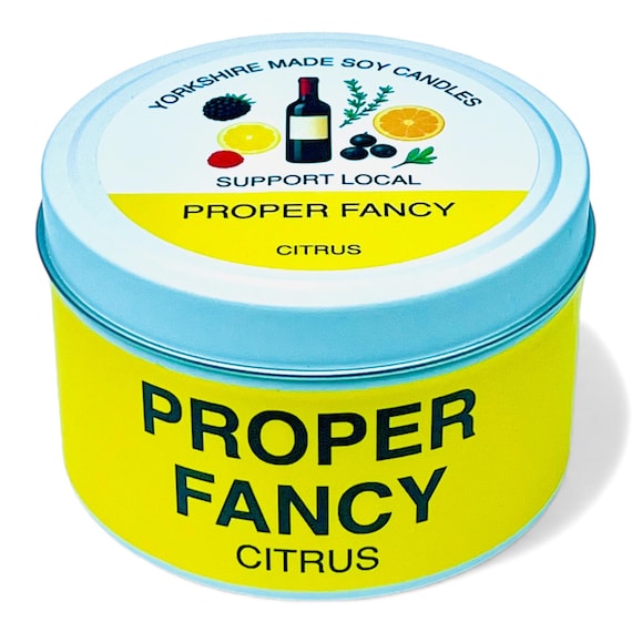 Yorkshire Scented Soy Candle: Citrus Blackberry Lemon Home Fragrance