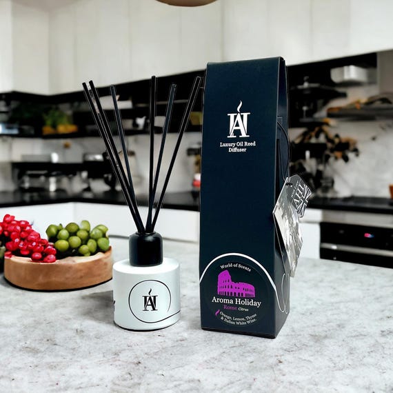 ROME, ITALY Citrus Reed Diffuser: Luxury Home Scent, Long Lasting