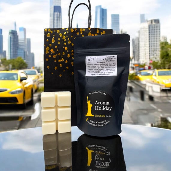 NYC Coffee Shop Scented Soy Wax Melt Refill: Apple, Cinnamon, Chestnut