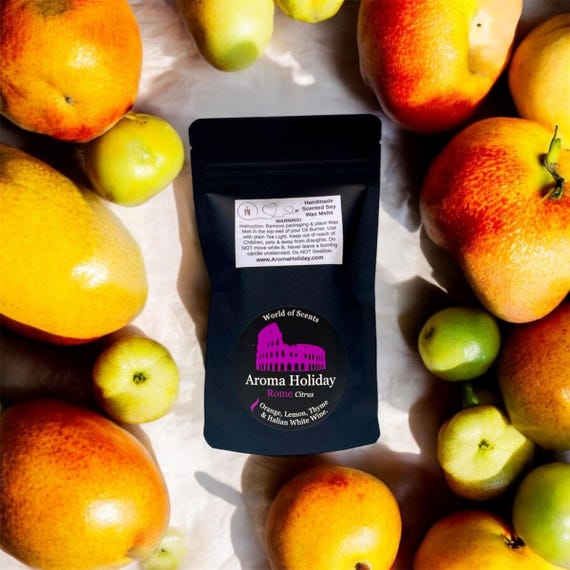 Rome Citrus Wax Melt 2-Pack: Fruity Soy Home Fragrance
