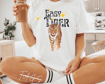 Retro easy tiger digital download png