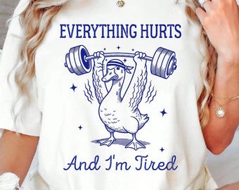 Funny Goose Gym Shirt, Fitness Meme Tee, Gift for Gym Lover
