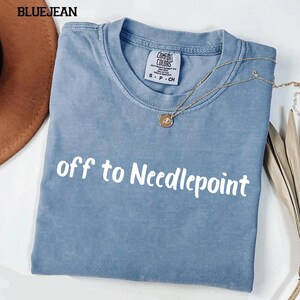 Comfort Colors® Needlepoint Shirt for Needlepointer, Needlepointing Gift for Crafter, Needle Point Lover, Needlework, Embroidery, Stitching