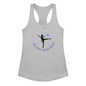 Plie Dance Female Fitted Tank Top – Dance Shirt for Girls, Inspirational Dancer Workout Tank, Ballet Hip Hop Jazz Dance Team Gift, Studio