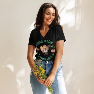 Cookie Season Girl Scout Women’s relaxed v-neck t-shirt