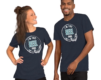 Jag är Reel Thing T-shirt – Rolig Fiske Ordvits Grafisk T-shirt