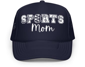 Cappellino da camionista per mamme sportive, cappellino per il giorno della partita per la mamma, cappellino da baseball per mamme, cappellino da football per mamme, regalo per mamme di calcio, cappellino a rete per mamme di basket