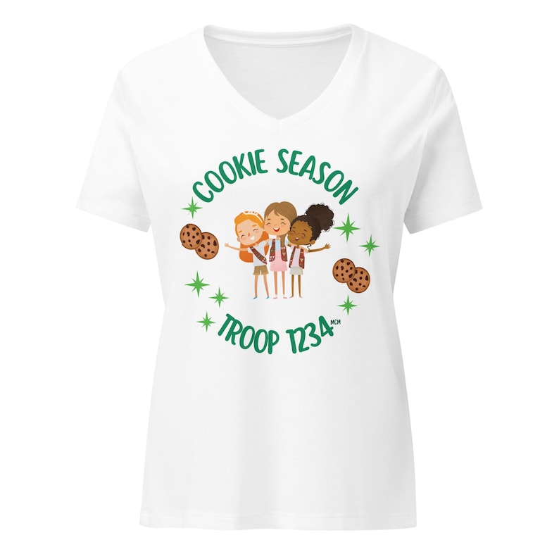Cookie Season Girl Scout Women’s relaxed v-neck t-shirt