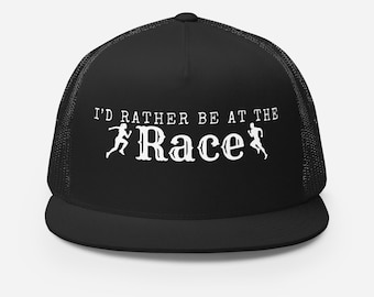 Gorra de camionero "Prefiero estar en la carrera" - Regalo para corredores