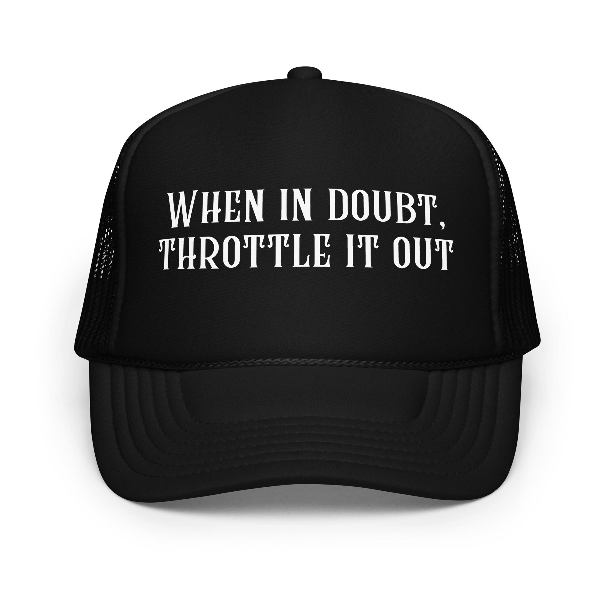 Throttle It Out Trucker Hat | Funny Motocross Cap - Etsy