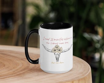Introvert Coffee Mug: Funny Sarcastic "20 Minutes" Ceramic Cup
