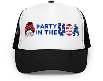 4th of July Trucker Hat: Patriotic American Flag Cap