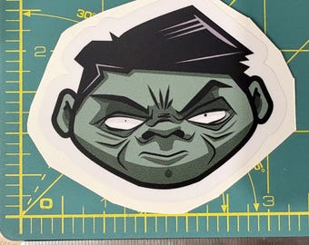 Hulk – Adesivo da collezione ispirato alla cultura pop (circa 7,6 cm di larghezza)