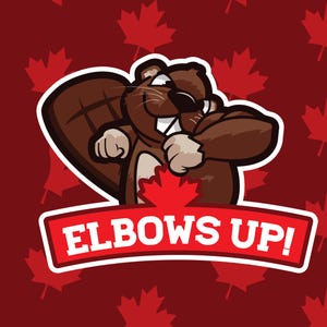 Elbows Up Canadian Pride Vinyl Decals