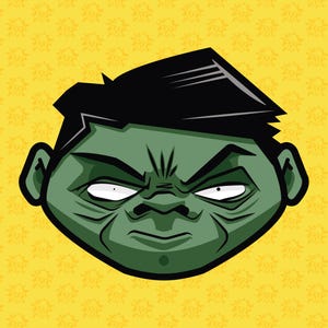 Hulk 3&quot; Marvel-Inspired Sticker