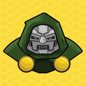Doctor Doom 3&quot; Marvel-Inspired Sticker