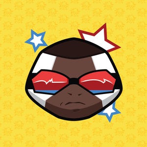 Captain America - Sam Wilson 3" Marvel-Inspired Sticker