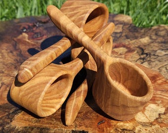 White Ash wooden coffee scoop