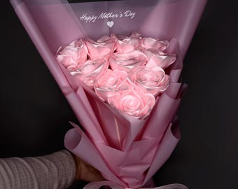 Personalisierter ewiger Rosenstrauß mit benutzerdefinierter Nachricht für immer Rosen Geburtstagsgeschenk für Mutter Geschenk Jahrestagsgeschenk Hochzeitsgeschenk Brautgeschenk