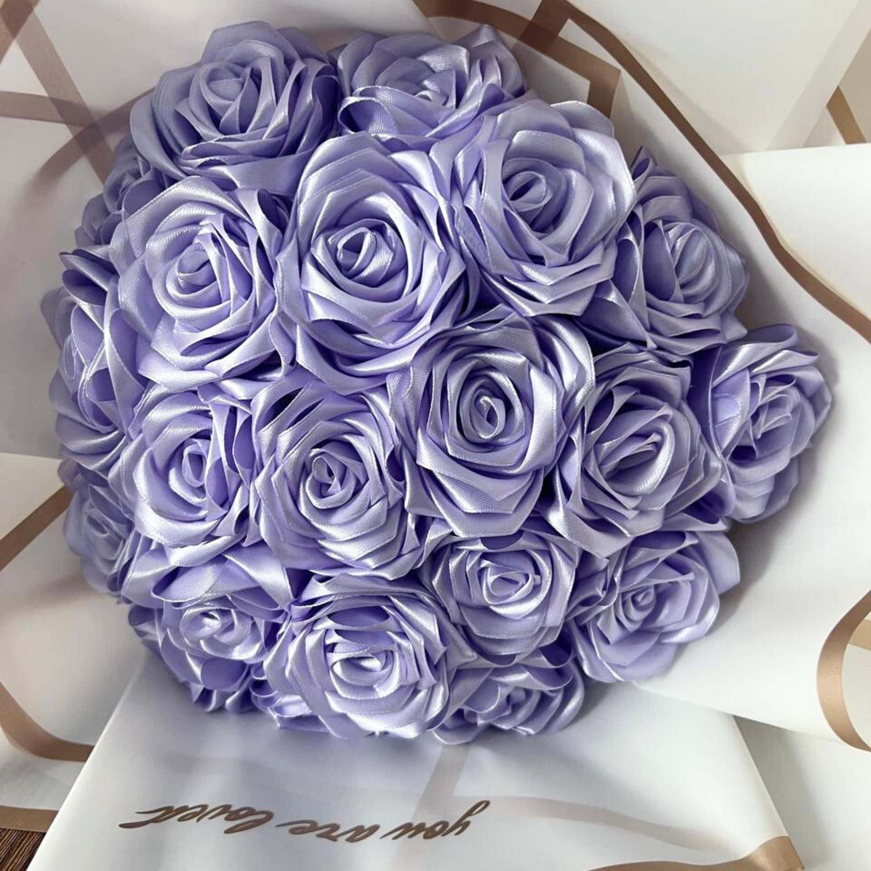 Purple And White Eternal Roses
