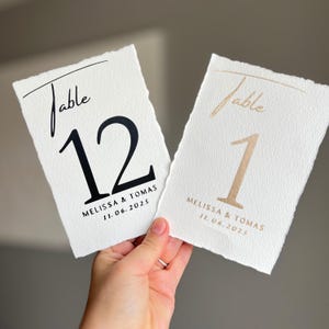 Numeri da tavolo per matrimonio con supporto, bordo strappato a mano, bordo frastagliato, decorazione rustica per tavolo da matrimonio, cartello da tavolo personalizzato per matrimonio in stile country rustico