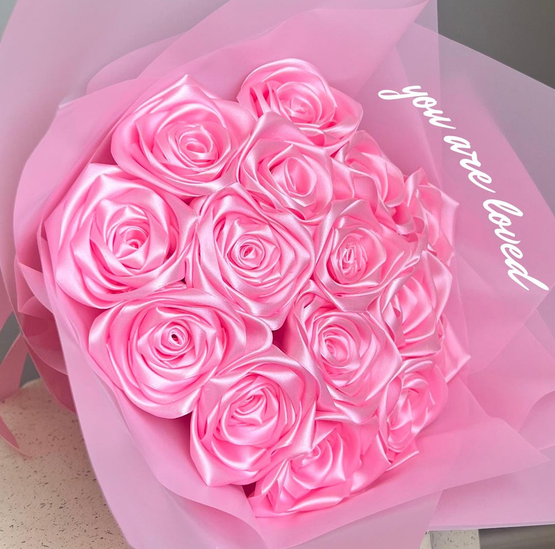 Personalized Eternal Rose Bouquet With Custom Message Forever