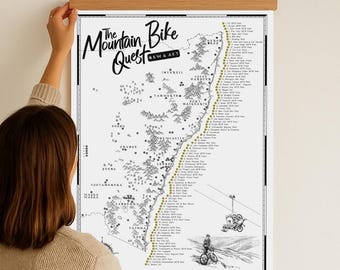 The NSW and ACT Mountain Bike Quest | Scratch Map | Australia