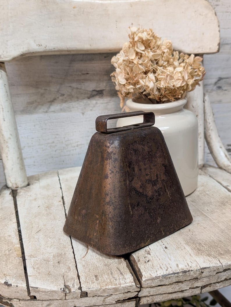Vintage Copper Cow Bell - Etsy