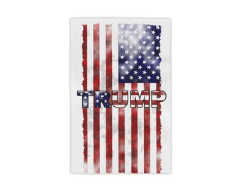 Beach Towels, Trump American Flag Beach Blanket, Patriotic Towel, USA President Gifts, Political Decor, Summer Pool Accessories