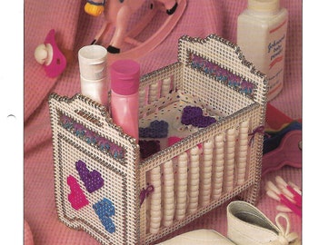 Crib Beaded Basket Plastic Canvas 8 Baby