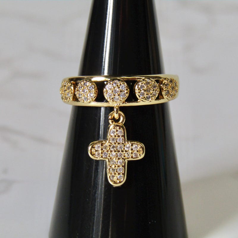 Dangle Charm Ring - Etsy