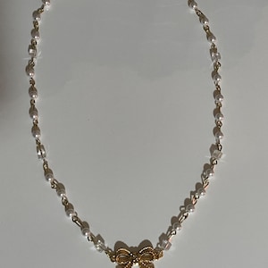 Pearl Bow Necklace