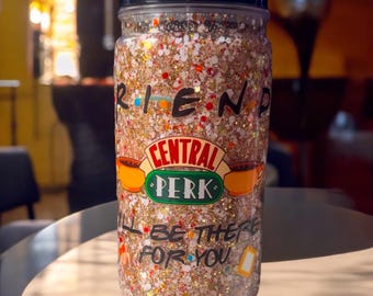 Friends custom snow globe tumbler