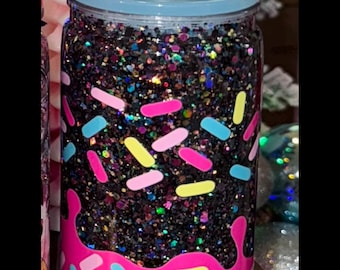 16oz Sprinkle snow globe tumbler