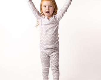Painted Wiggles Purple Two-Piece Pajama Set